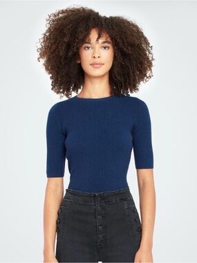 Classic Crewneck Short-Sleeve Sweater